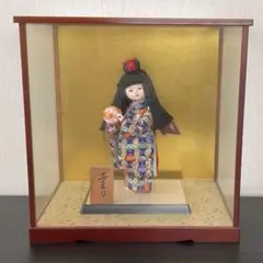 市松人形 菊水作 ヴィンテージ ガラス扉 - メルカリ