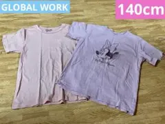 【140cm】グローバルワークDisneyグラフィックTシャツ・胸ポケTシャツのサムネイル