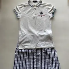 23区golf♡ポロシャツとチェック柄スカートセット