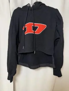 DIESEL クロップドフードパーカー Mサイズのサムネイル