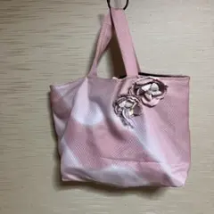 着物リメイク巾着バッグ