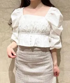 SNIDEL ビスチェデザインブラウス