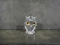スワロフスキー Swarovski 2011年 廃盤品 置物 フクロウ 幸福 - メルカリ