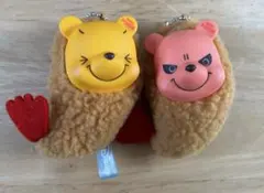 【プライズ品】くまのプーさん ぬいぐるみマスコット2個セット