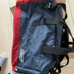 Coleman ボストンバッグ ネイビー/レッド