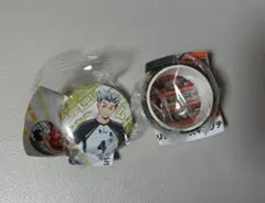 ハイキュー！！木兎光太郎 缶バッジ ＆梟谷マスキングテープくら寿司コラボ