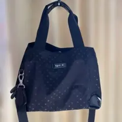 アニエスベー　ナイロンショルダーバッグ