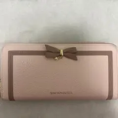 SAMANTHA VEGA リボン付き長財布 ピンク