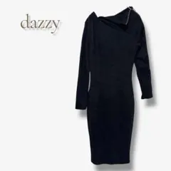 dazzy store 変形 特殊 タイト ワンピース 黒 美ライン a767