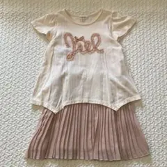 アプレレクール キャミソールワンピース 110 120 ピンク 半袖 Tシャツ