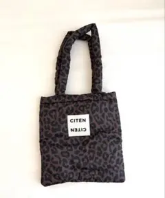 CITEN パデッド トートバッグ レオパード柄のサムネイル