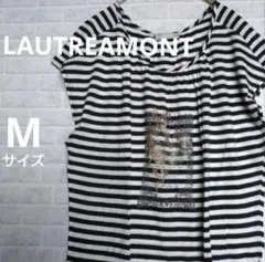 LAUTREAMONT　半袖Tシャツ　フレンチスリーブ　ボーダー　【M】のサムネイル