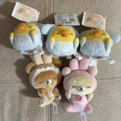 つつつ様専用 リラックマ うさうさベビー すやすやマスコットキーチェーン　5点