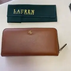 Polo Ralph Lauren ブラウン ジップコンパクト財布のサムネイル