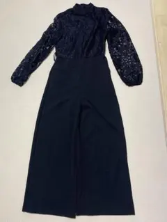 SHEIN ネイビー レースオールインワン EU 36