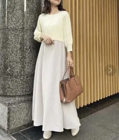 NICE CLAUP WEB限定 マルチウェイニットセットワンピース