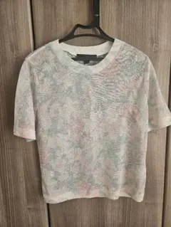 ZARA☆花柄 半袖シアーカットソー