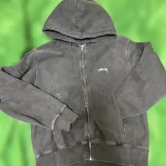 Stussy ジップアップパーカー ブラック L
