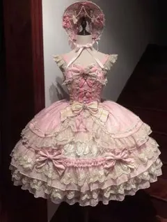 【han gu liang】宝石の王冠ロリィタドレス3点セットレッド 赤ロリ han gu liang】宝石の王冠ロリィタドレス3点セットレッド 赤ロリ