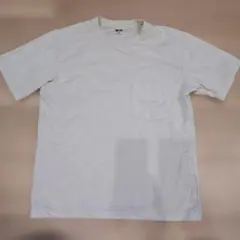 160【ユニクロ】UNIQLO U ポケットTシャツ ベージュ