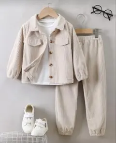 セットアップ男の子　コーデュロイセットアップ