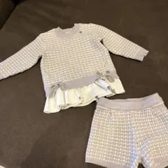プティマイン　ニットセッター　パンツ　セットアップ