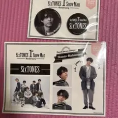 SixTONES 1st Anniversary 松村北斗 缶バッジ ステッカー