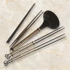 茶道具 火箸 底取 セット 茶道具 茶道具セット 炭道具 火箸 灰ならし 底取 釜鐶 - メルカリ