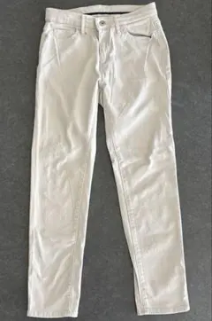 裏起毛カジュアルパンツ　オフホワイト