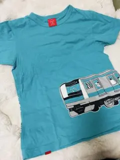 OJICO Tシャツ M 電車プリント 半袖 京浜東北線