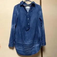 Mansart デニムブルー 長袖チュニックピンテージ