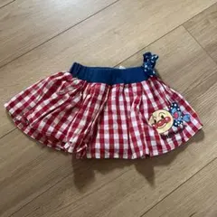 アンパンマン　ギンガムチェックキュロット90cm