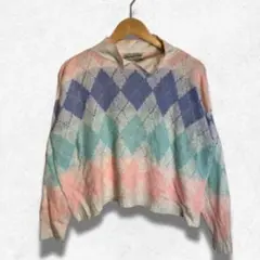 00’s Vintage ニット ピンク y2k アーカイブ グランジ レトロ