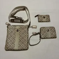 COACH☆サコッシュ ミニポーチ ミニウォレット 3点セット