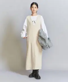 BEAUTY&YOUTH UNITED ダブルクロスジャンパースカート