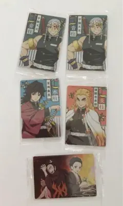 鬼滅の刃 ウエハース カード5枚セット☆