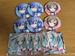 初音ミク スカイタウン グリッター缶バッジ KAITO ＆ MEIKO セット