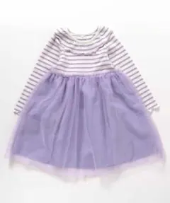 アプレレクール☆衿フリルチュールドッキングワンピース