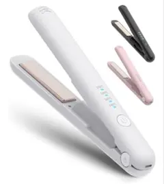 【新】2WAY ストレート ヘアアイロン コードレス コンパクト 持ち運び