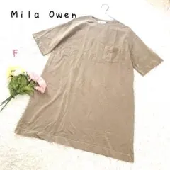 ♡ミラオーウェン【F】半袖Tシャツ クールネック 無地 シンプル 綿100%のサムネイル
