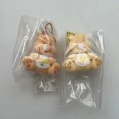 ケアベア　フロッキーフィギュアマスコット　ガチャ　2個セット