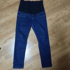 無印良品　マタニティパンツ　デニム　L