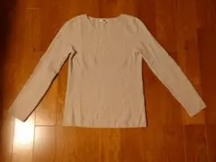 ユニクロ 3Dカシミヤリブクルーネックセーター Mサイズ