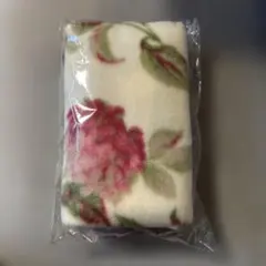 花柄フリースブランケット