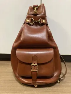 HERZ ヘルツ ワンショルダーバッグ ボディバッグ 本革 飴色 エイジング