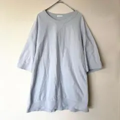 【GU】メンズ 半袖スウェット Tシャツ ガゼット 綿100% L スウェT