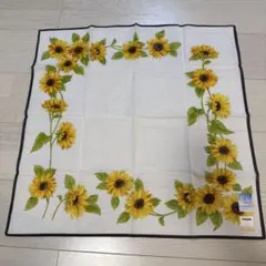 renoma PARIS ひまわり柄 ハンカチ UVカット加工