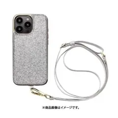 新品　UNICASE グリッター iPhone16PROMAXケース　シルバー
