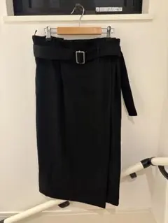 BALENCIAGA バレンシアガ 2015 ベルテッド スカート 36 黒のサムネイル