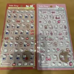 ボンボンドロップシール　ミニ　ハローキティレッド＆ハローキティピンク　2枚セット